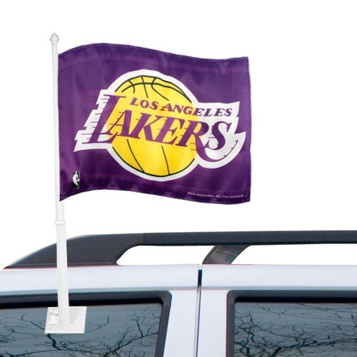 Los Angeles Lakers Purple Car Flag
