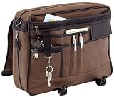 Attraktive Aktentasche Mehrzwecktasche braun + Adressbuch