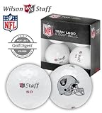 Wilson Staff 50 Oakland Raiders 4-Pack Golf Balls