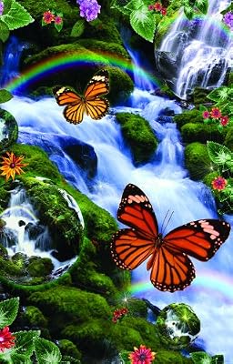 Butterfly Fairyland Falls 1000pc Jigsaw Puzzle by Alixandra Mullins