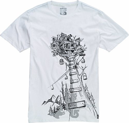 Burton Herren T-Shirt TREEHOUSE SLIMFIT, BRIGHT WHITE, XS, 257386