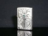 ZIPPO ジッポ ライター 純銀 ヴィクトリアンハート 15-VDM-B [ギフトBOX付き]の画像