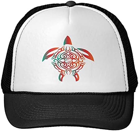 KooBee Red-Green-Turtle Trucker Hat Color Black