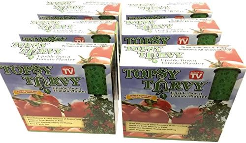 6 Pack - Topsy Turvy Upside Down Tomato Planter - As Seen On TV