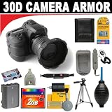MADE Products CA-1103-BLK SLR Camera Armor for Canon 30D Digital SLR (Black) + Deluxe DB ROTH Accessory Kit