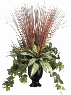 Tori Home Bromeliad and Ivy Desk Top Plant in Urn