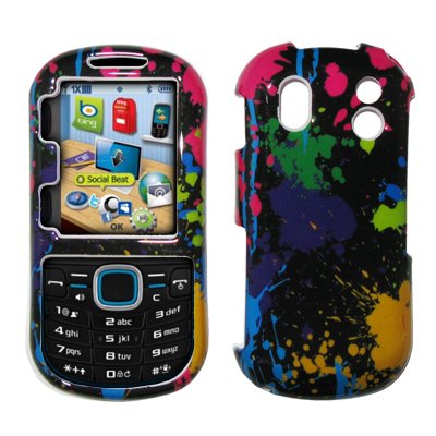 Samsung Intensity on Samsung Intensity 2 U460 Paint Splatter Design Hard Cover Crystal Case