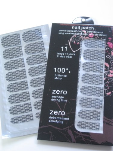 Fashion Nail Film Shiny Self Adhesive Nail Sticker Patch Silver Skull Halloween