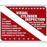 Scuba Tank Visual Inspection Sticker