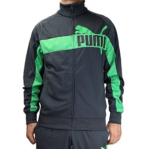 PUMA Men's Tricot Jacket, Ombre Blue/Island Green, Medium
