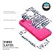 iPhone 5C Case,iPhone 5C Elephant case,TOPSKY(TM) Thailand Elephant Tribe Pattern 3 Layer Heavy Duty High Impact Hybrid Case For iPhone 5C,with Screen Protector and Stylus,(5CKKDX,Hot Pink)