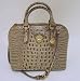 Brahmin Melbourne Viviana Croco Dome Satchel Bag, Moonlight