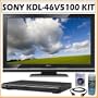 Sony BRAVIA V-Series KDL-46V5100 46-Inch 1080p 120Hz LCD HDTV + DVD Accessory Kit