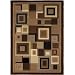 Home Dynamix Catalina 4467-469 Black/Brown Polyproplene 5-Feet 3 by 7-Feet 2 Contemporary Area Rug