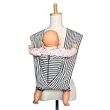 tacmamy(タックマミー) 抱っこ紐 綿100％ ボーダー柄 日本製 全3色 (LL, ボーダー・ネイビー)