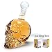 Hand in Hand® Glass Skull Face Decanter Bottles Bottling (350ML)