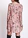 Floerns Women's Floral Printed Long Sleeve Casual Tunic Dress