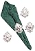 Arthur Court Fleur-De-Lis Napkin Rings, Set of 4
