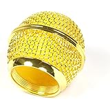 (E21) Microphone Mesh Grille For Shure SM58 Microphone ,Gold Plated USA