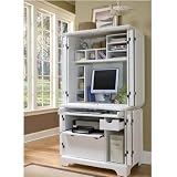 Naples Computer Armoire White Finish