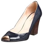 ALL BLACK Women's 70312 Peep Toe Pump