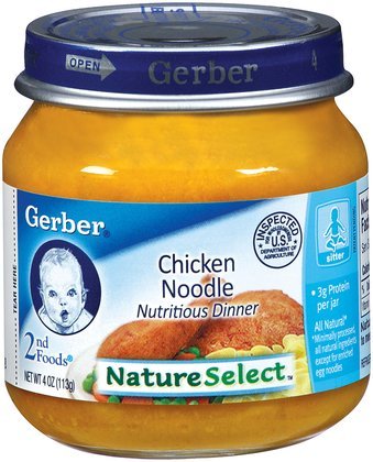 Click to see more detail Gerber 2nd Foods Chicken Noodle Dinner - 12 Pack Gerber 2nd Foods Chicken Noodle Dinner - 12 Pack