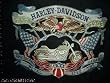 Harley Davidson Embroidered 100% Silk Camp Shirt