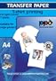 A4 Inkjet (Jet d'encre) Papiers transferts application avec un fer � repasser / Transferts pour T shirt - T Shirt l�ger x 20 Feuilles