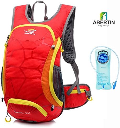 Abertin® 15l Waterproof Outdoor Backpack Hydration Packs with 2l/68 Oz Bladder Cycling Running Hiking Water Bag Bicycle Packing Organizers Latop Bags Men and Women