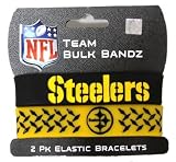 Pittsburgh Steelers Large Bulk Bandz Band Bracelet 2PK