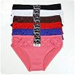 Women's 12-pack Bikini Panties with Heart Lace Accent