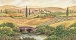 Brewster Round the World 259-72028 Pre-pasted Wall Mural Tuscany View, 72-Inch Height x 108-Inch Width