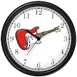 Electric Guitar Musical Instrument - Music Theme Wall Clock by WatchBuddy Timepieces (Black Frame)
