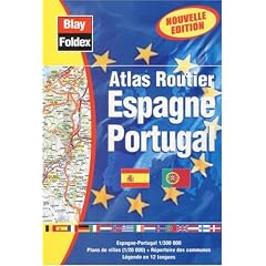Atlas routiers : Espagne - Portugal (l�gende en 12 langues)