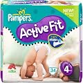 Pampers Active Fit Windeln Gr.4 Maxi 7-18 kg Sparpaket, 34 St�ck