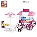 Sluban Building Block Girl's Dream of Bread Dining Car B0522 78pcs 2dolls