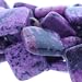 Dyed Sugilite Jasper : Diamond-Shaped-Plain - 20mm Height, 20mm Width, Sold by: 16 Inch Strand with Angel Mountain Beads Heart Charm (.625 x .570 inches)
