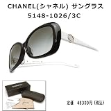 CHANEL (シャネル) サングラス ブラック/ホワイト　5148-1026/3C