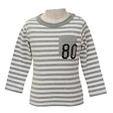 jeans b. 2nd　　80　長袖T シャツ(杢グレー) 120cm