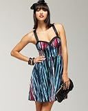 bebe Hot Stripe Silk Party Dress