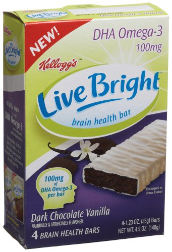 Kellogg's Live Bright Dark Chocolate Vanilla Bars, 4-Count Bars