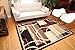Generations Contemporary Reds Burgundy Modern Square & Circles Area Rug