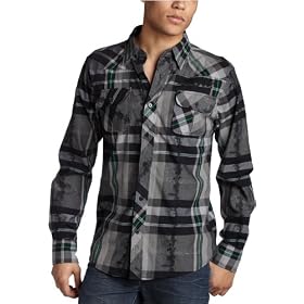 Zoo York All City Plais L/S Woven - ShadowBlak -M