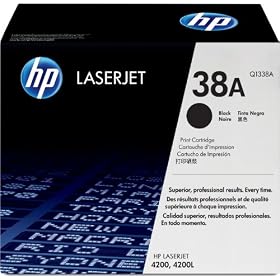 Hp Hewlett Packard Black Laser Laserjet Toner Cartridge Q1338A 38A 4200 4200N 4200L 4200Ln 4200Tn 4200Dtns 4200Dtnsl 4200Dtn