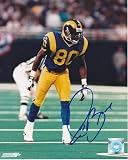 Isaac Bruce Autographed St. Louis Rams 8x10 Photo - Super Bowl XXXIV Champion