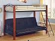 Coaster Bunk Bed with Futon Convertible, Twin