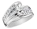 Diamond Engagement Ring & Wedding Band Set 1.25 Carat (ctw) in 14K White Gold (Certifiied)