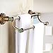 Rozin 4 Pieces Bathroom Hardware Accessories Set Towel Bar Towel Holder Robe Hook Toilet Paper Holder Stainless Steel,Black Color