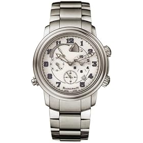 Click here to buy Blancpain Leman Reveil GMT Alarm Stainless Steel Mens Watch 2041-1127M-71 by Blancpain.