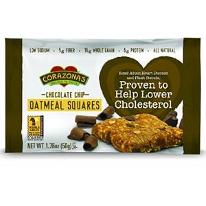 Corazonas Oatmeal Squares, Chocolate Chip, 12 - 1.76-Ounce Bars Corazonas Oatmeal Squares, Chocolate Chip, 12 - 1.76-Ounce Bars